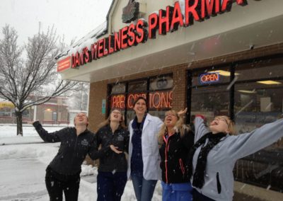 2013 Dan's Pharmacy in the snow