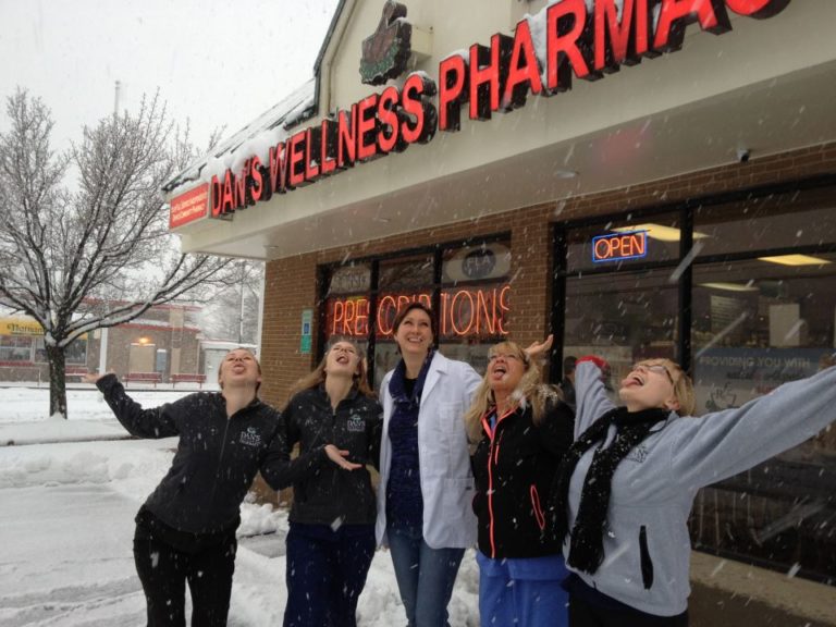 2013 Dan's Pharmacy in the snow Dan's Wellness Pharmacy