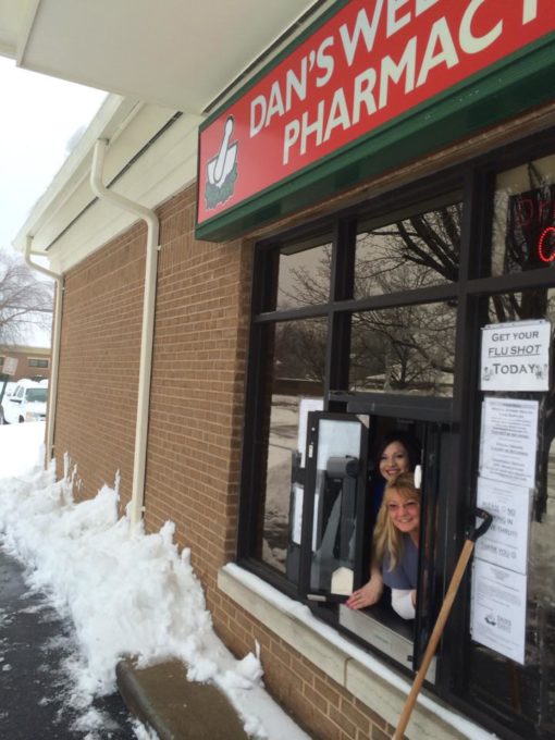 2013 Dan's Pharmacy in the snow Dan's Wellness Pharmacy